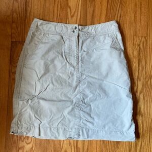 L.L. Bean Khaki Skirt
